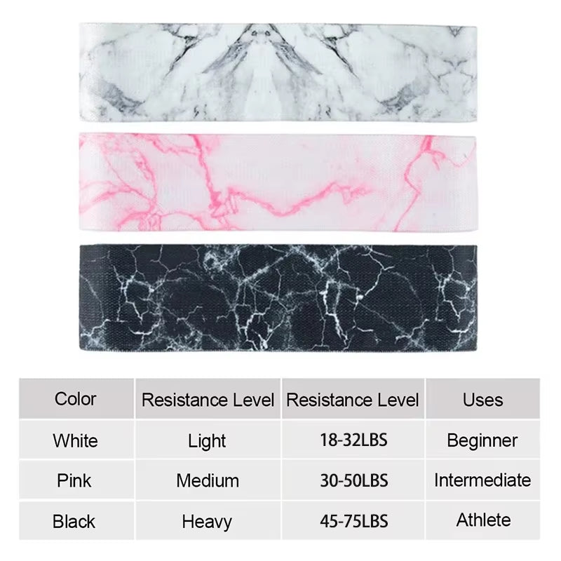 Braided Yoga Pilates Loop Resistance Bands Set of 3 Strength Training Stretch Stretch Open Back Hip Lift Squat Bands