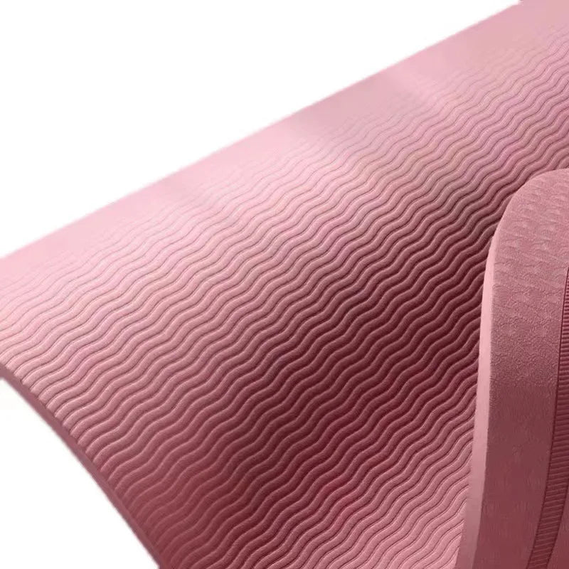 Non-Slip Mat Yoga Mat Jump Rope Skipping Floor Workouts for Sports Pads Silent Yoga Pad Textured Thick 6/8Mm High Density 2023