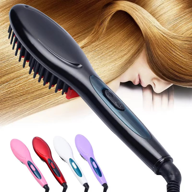Electric Hair Straightener Brush Hair Care Styling Hair Straightener Comb Auto Massager Straightening Irons Simplyfast Hair Iron
