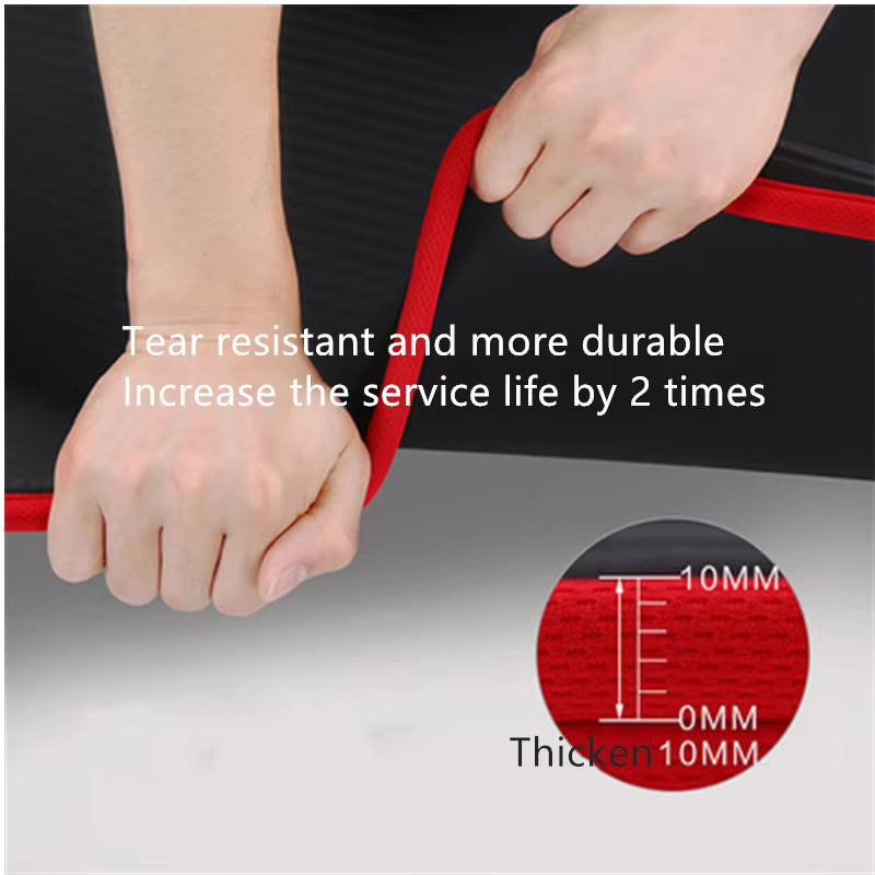 183*61*1Cm Extra Thick Yoga Mat Non-Slip Yoga Mats for Fitness Tasteless Pilates Gym Exercise Pads with Bandages