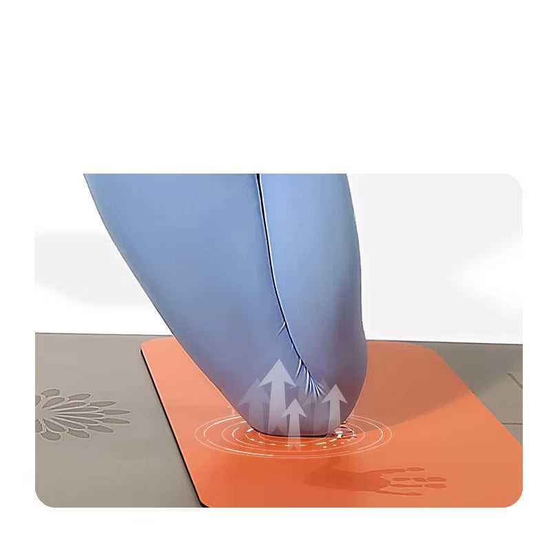 4.5MM Thick PU Yoga Mats Small Anti-Slip Sport Fitness Mat for Exercise Yoga and Pilates Gymnastics Mat Fitness Equipment