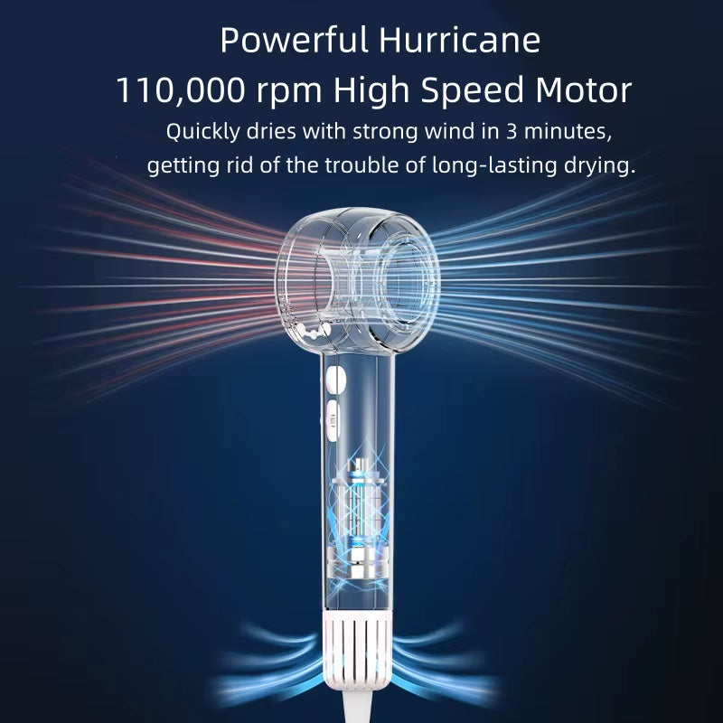 High Speed Hair Dryers Negative Ion Hair Care Quick Dry Professinal Leafless Hair Dryer Personal Styling Salon Appliance