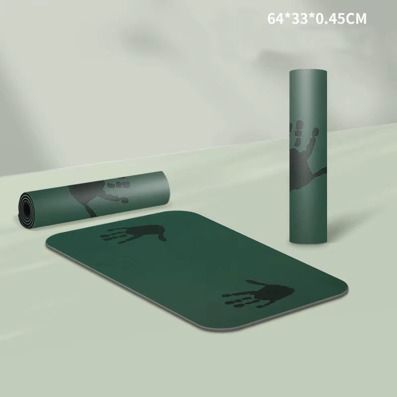 4.5MM Thick PU Yoga Mats Small Anti-Slip Sport Fitness Mat for Exercise Yoga and Pilates Gymnastics Mat Fitness Equipment