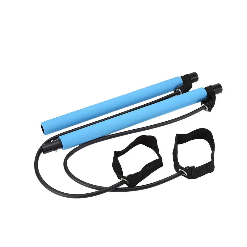 Pilates Kit with Resistance Bands, Multifunctional Yoga Pilates, Portable Home Gym Pilates Resistance Kit Full Body Workouts