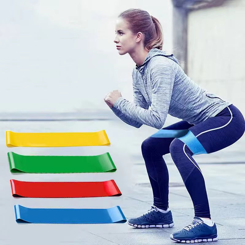 Resistance Bands 5X Elastic Workout Bands Professional Indoor Fitness Pilates Accessory for Leg Thigh Buttocks Arm Women Men