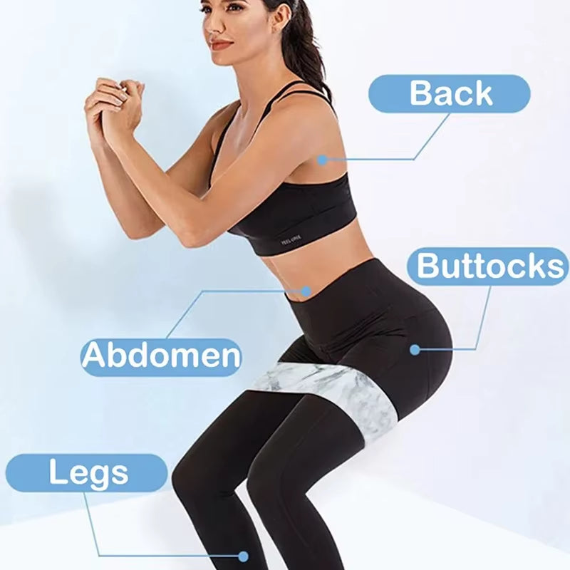 Braided Yoga Pilates Loop Resistance Bands Set of 3 Strength Training Stretch Stretch Open Back Hip Lift Squat Bands