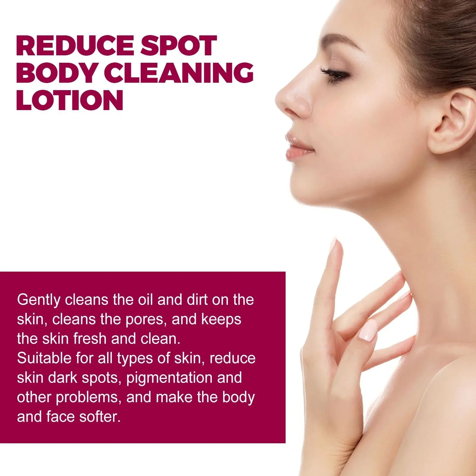 Amino Acid Face Cleanser Fade Dark Remove Melanin Brightening Hydrating Oil Control Moisturizing Smoothing Shrink Pore Skin Care