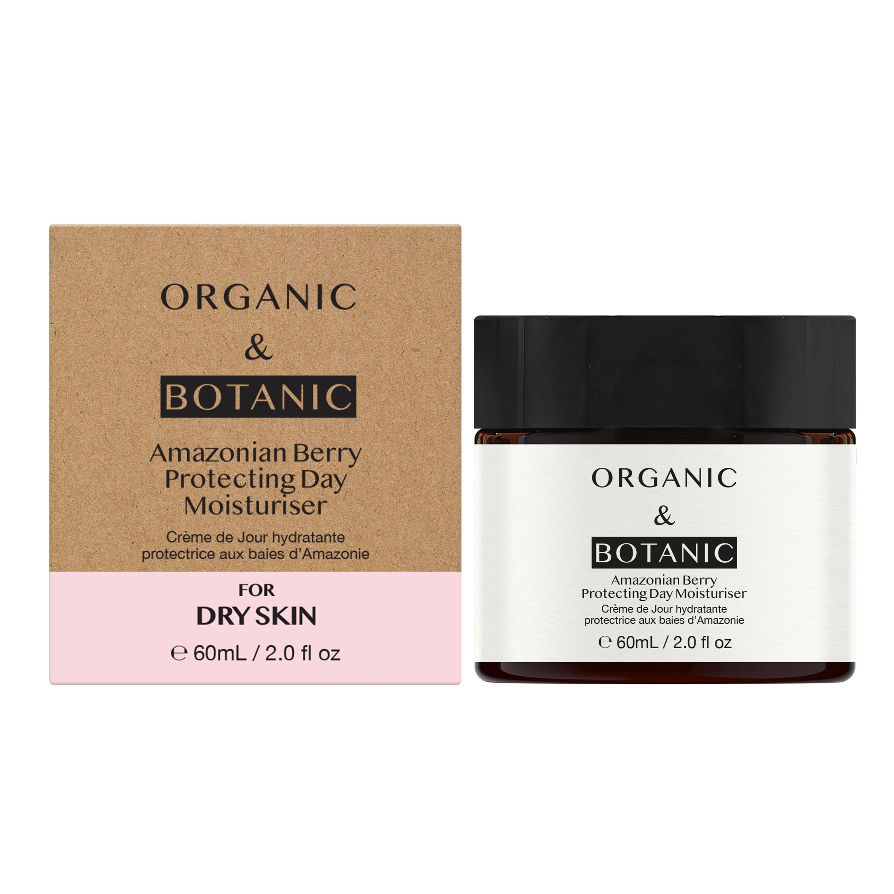 Organic & Botanic Amazonian Berry Day Moisturizer with Vitamin C & Plant Extracts 60ml | Hydrating, Antioxidant Protection
