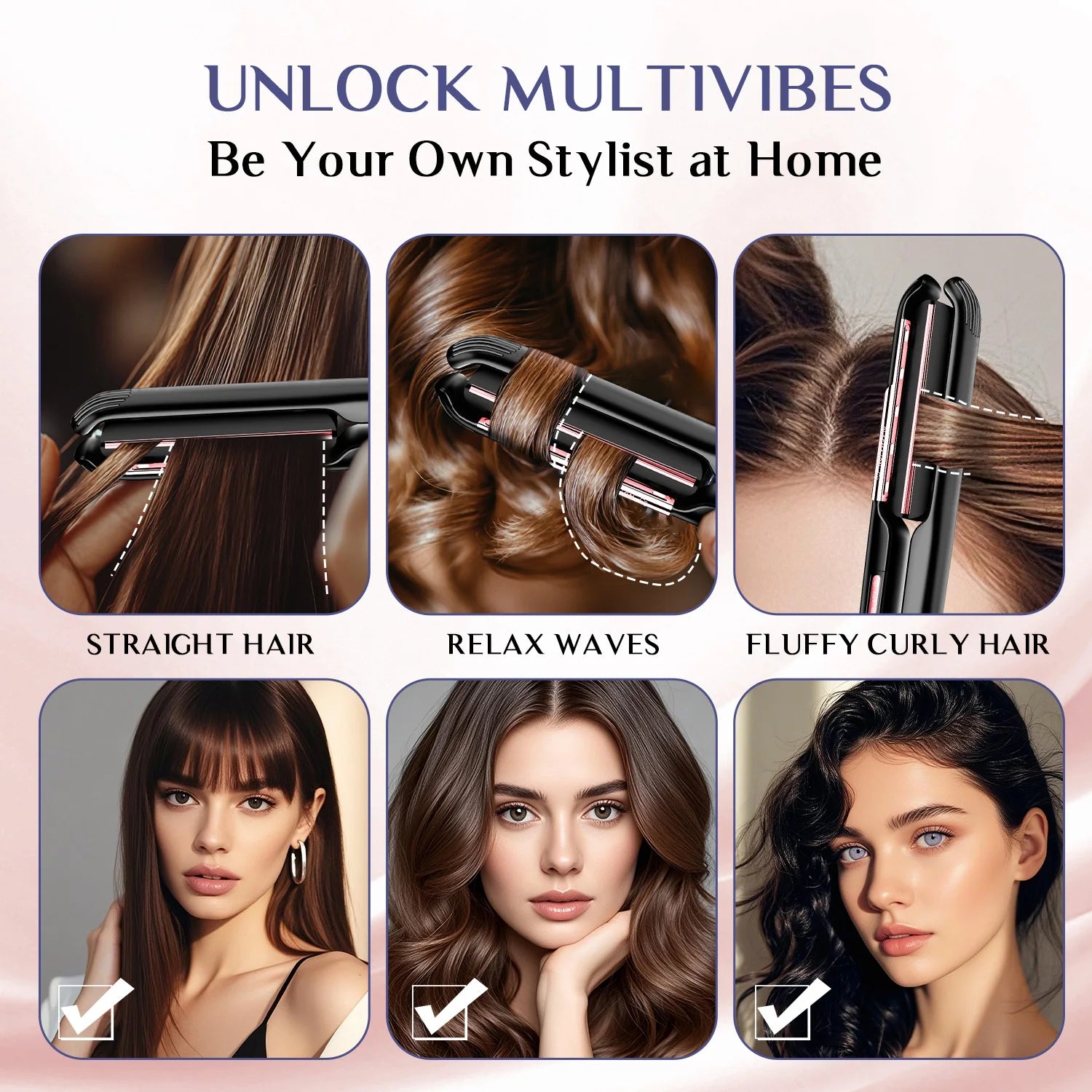 Hair Straighteners Air Suspended Plates for Hair Care