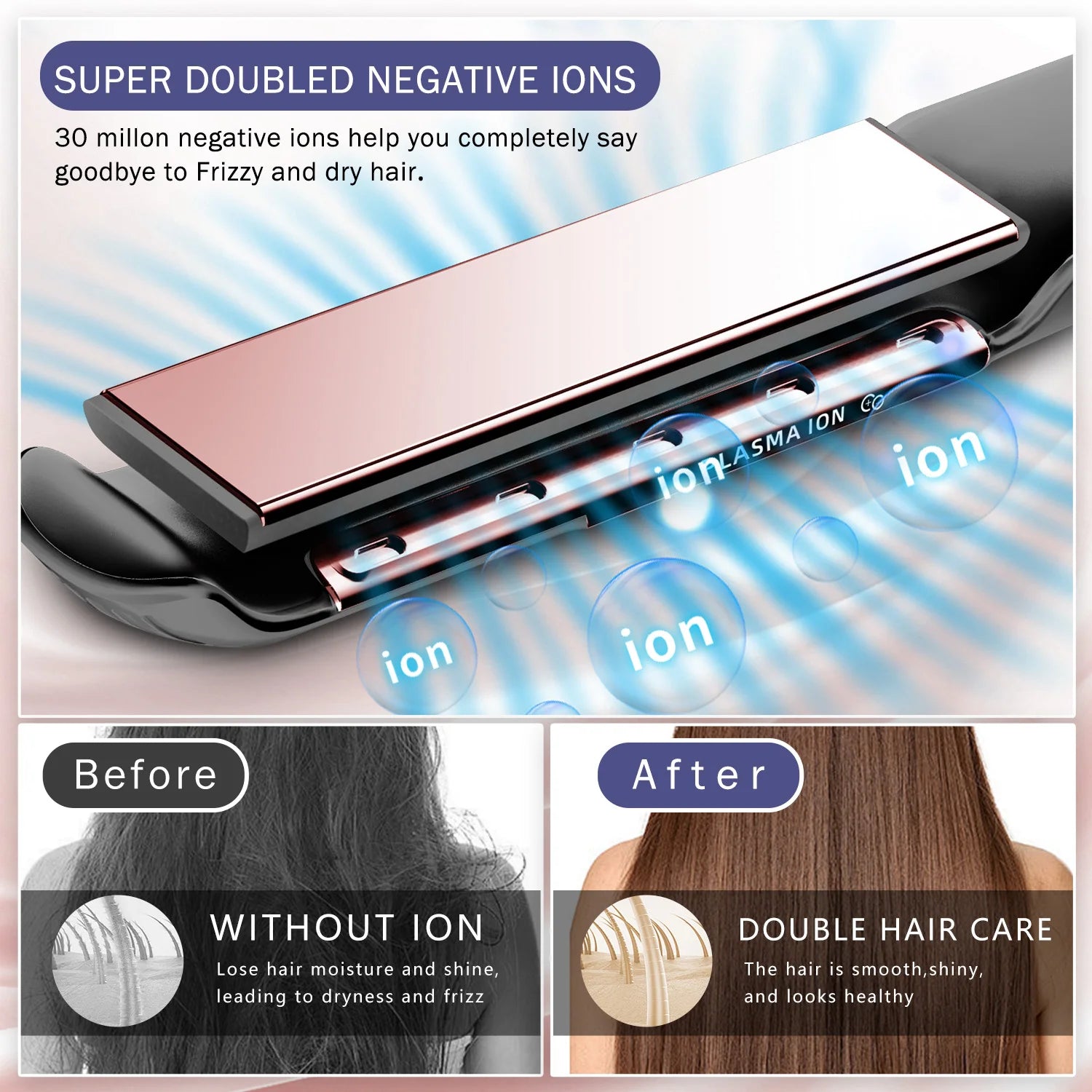 Hair Straighteners Air Suspended Plates for Hair Care
