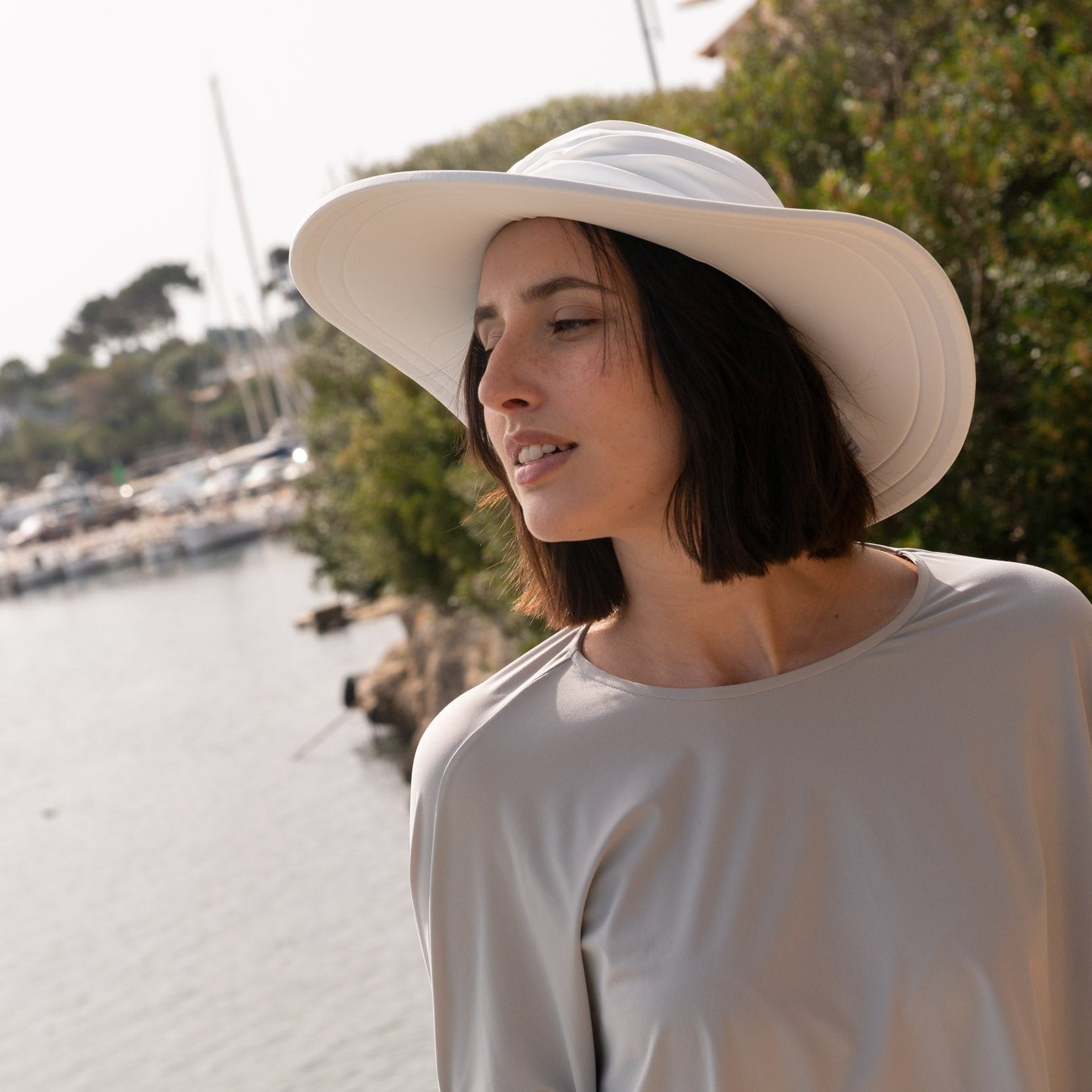 Bahamas UV Sun Hat White-2