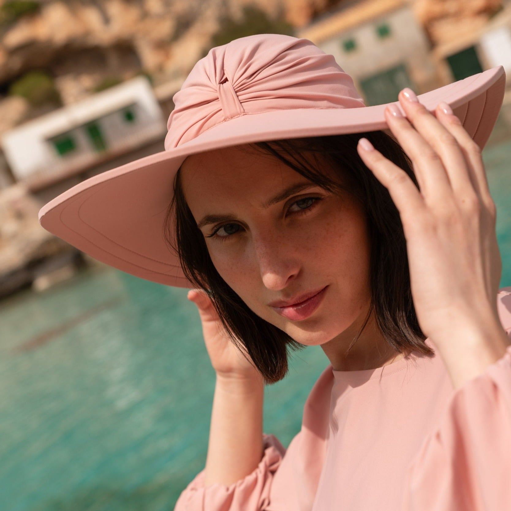 Bahamas UV Sun Hat Rose-2