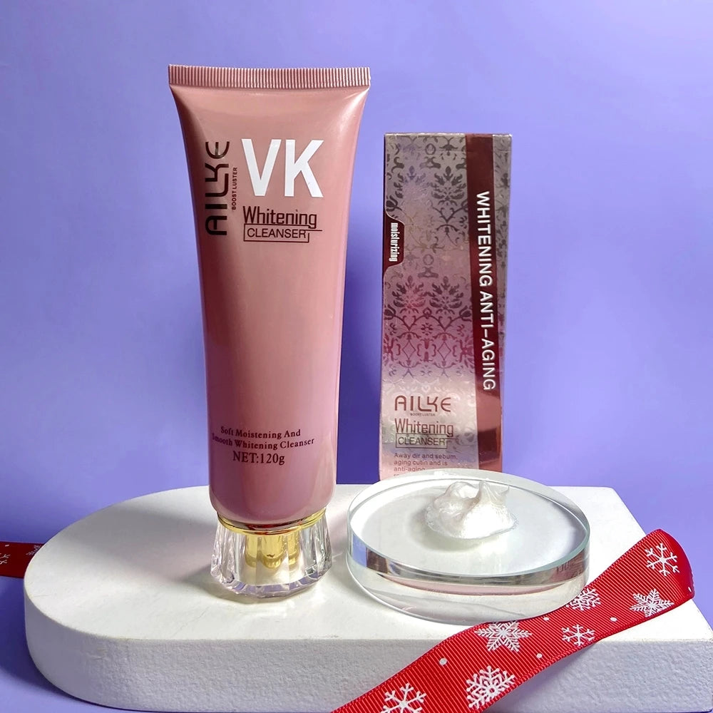 AILKE Rose Facial Cleanser Women Whitening Moisturizing Cleaning Cleaner Organic Anti-Wrinkle, Exfoliate, Oil Control Face Care