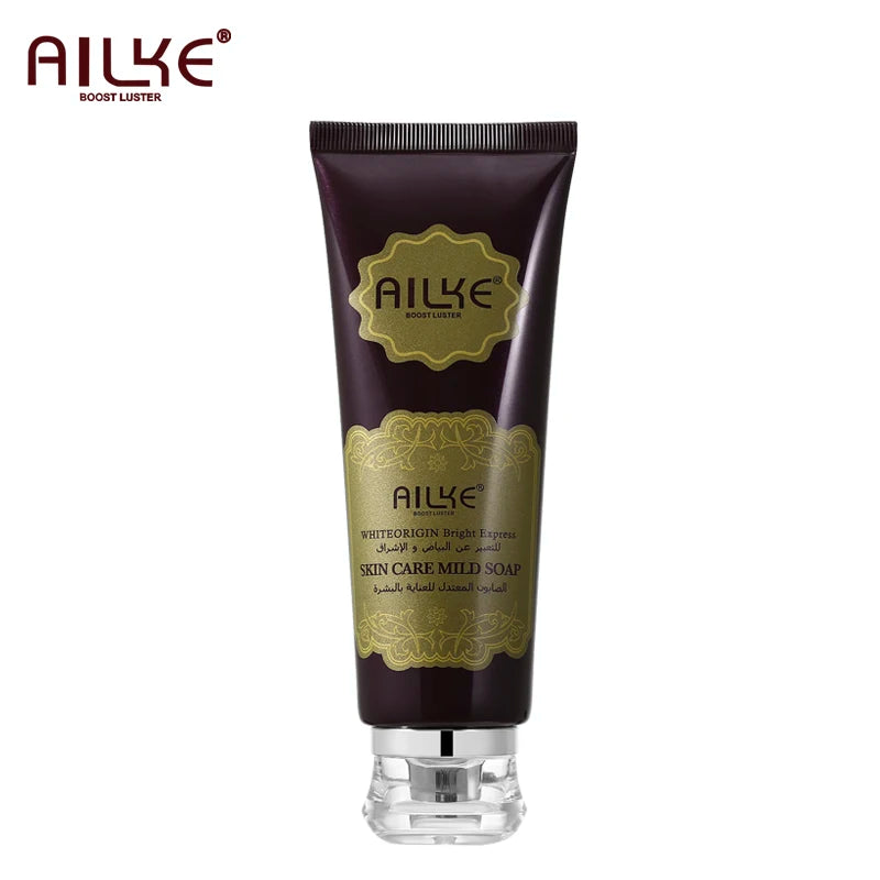AILKE Facial Wash Cleanser Foams Kojic Acid Anti-aging Wrinkles Moisturizing Whitening Skin Face Care Cleaning Cleaner Scrubs
