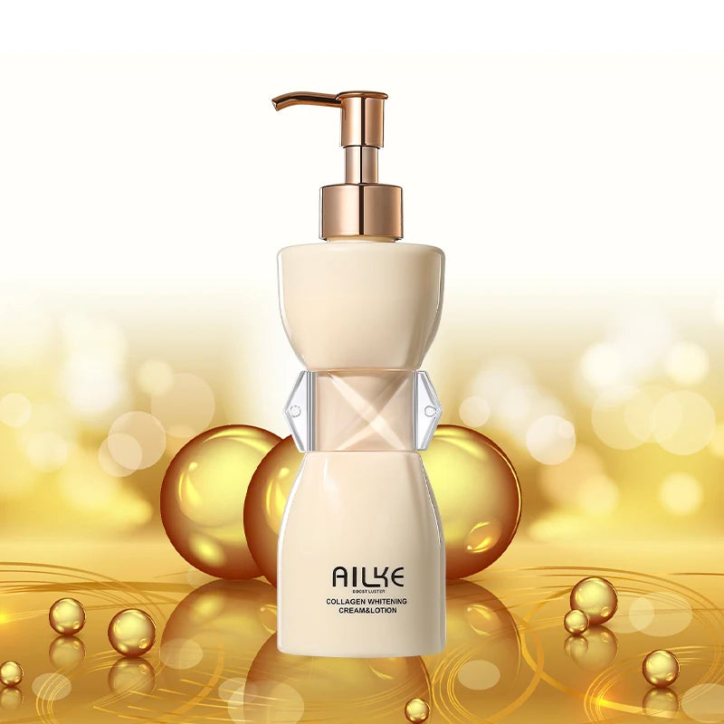 AILKE Moisturizing Whitening Body Lotion Black Spot Corrector With Nicotinamide Arbutin Anti-Wrinkle Brightening Skin Care Cream