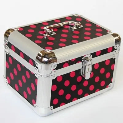 Medium Single Lock Double Mirror Cosmetic Case Storage Box Tattoo Nail Art Foot Sauna Sauna Kit With Makeup Suitcase Sale