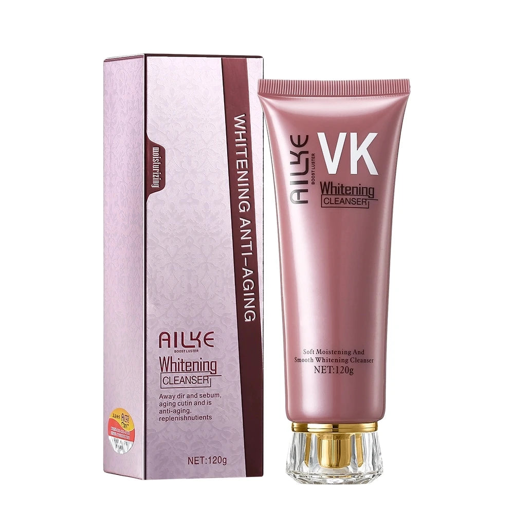 AILKE Rose Facial Cleanser Women Whitening Moisturizing Cleaning Cleaner Organic Anti-Wrinkle, Exfoliate, Oil Control Face Care