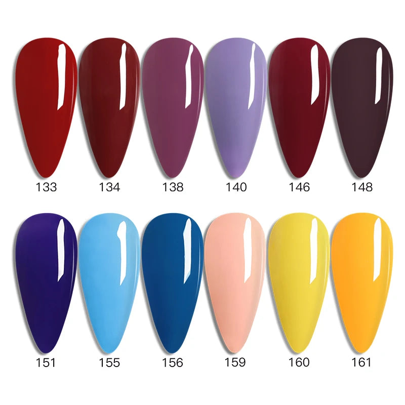 Ibdgel 12 Colors 15ML Nail Gel Polish Nail Accessories Semi-permanent Varnish Nail Art Nail Soak Off LED UV Gel Nail Venalisa