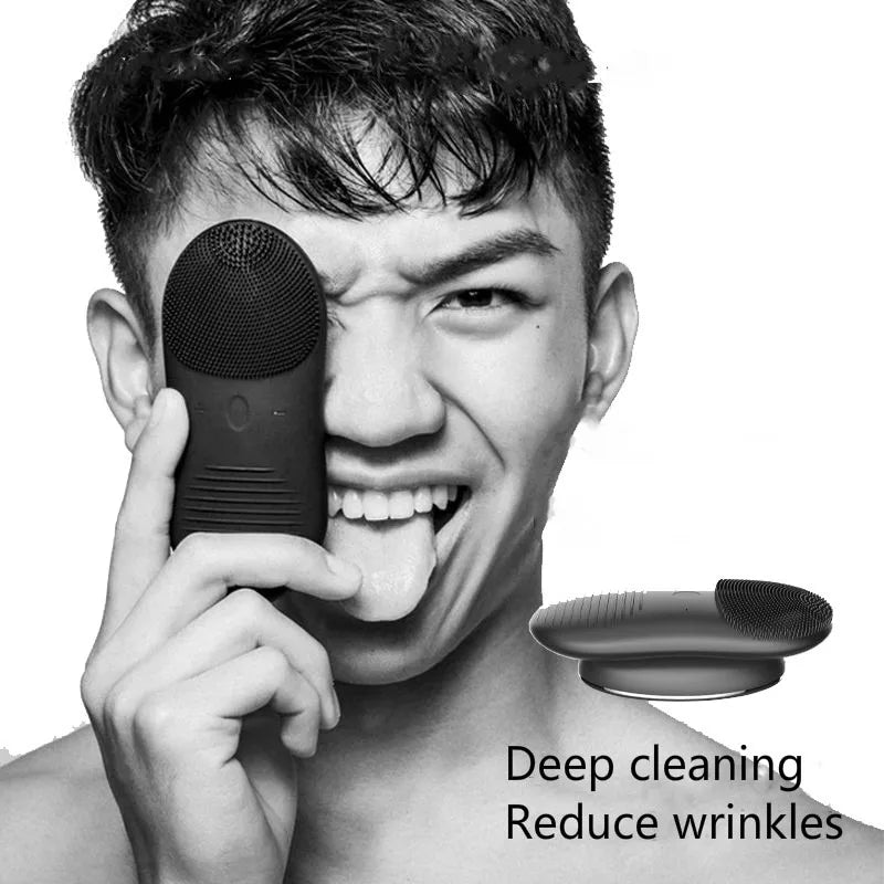 Silicone Face Brush Skin Care Tools Men And Women Face Cleansing Brush Waterproof Facial Cleansing Electric Face Scrub Brush