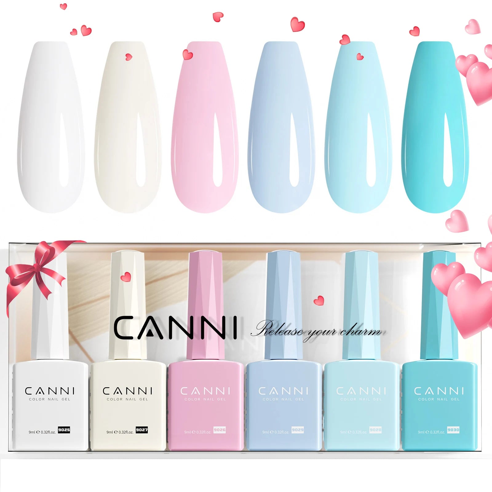 Upgraded HEMA FREE CANNI Nail Gel Polish Kit Light Purple Collection Jelly Pink Natural French Nail Design Soak Off UV LED Nails