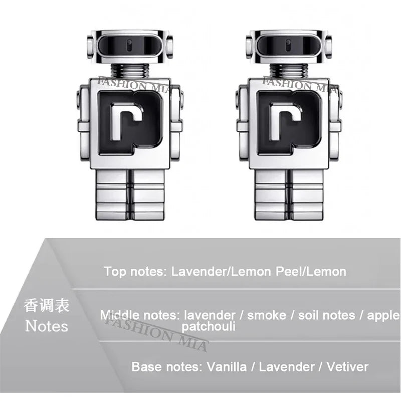 Brand Original Classic Perfume Men's Women Science Robot Designe Texture spray Trendy Bottle Fresh Scent Long Lasting Fragrance