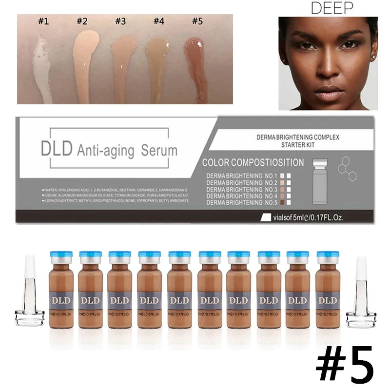 Korea 5ml Glow BB Cream Hyaluronic Acid Ampoule Kit Facial Repair Foundation Cream Moisturizing Rejuvenation Beauty Skin Care