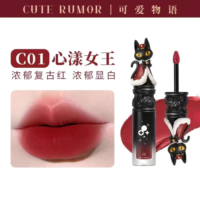 CUTE RUMOR Circus Lip Cream Velvet Lip Glaze Waterproof Vitamin Lipstick Matte Moisturizing Lip Mud