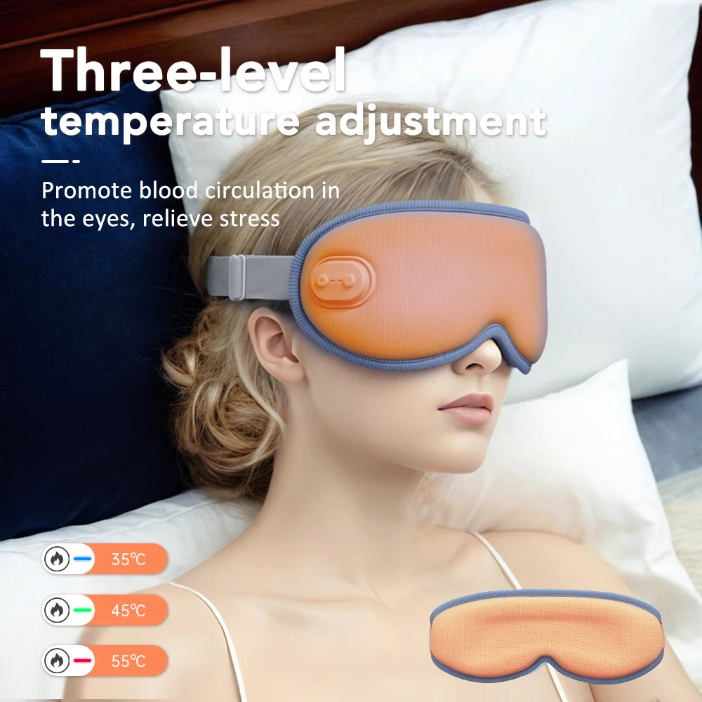 3D Eye Mask for Sleeping Hot Compress Massage Blindfold Concave