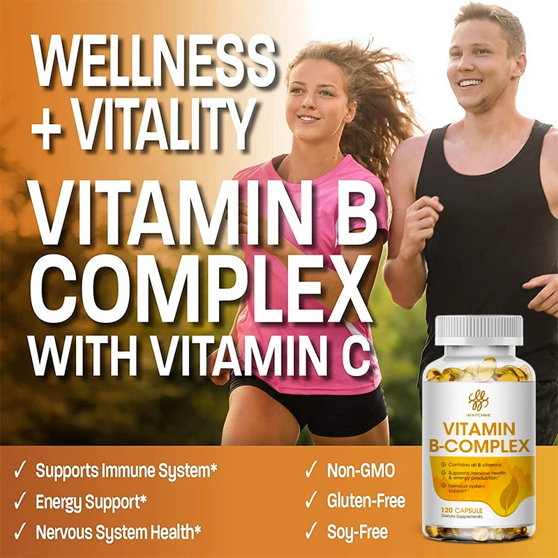 iMATCHME Compound Vitamin B Capsule VB B1 B2 B3 B5 B6 B7 B9 B12