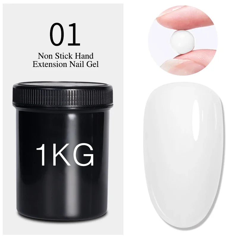 BOZLIN 1KG Super Shinny Top Coat UV Base Gel Polish Matte Top Coat Reinforce Gel Long Lasting Shinning Soak Off Nail Art Varnish