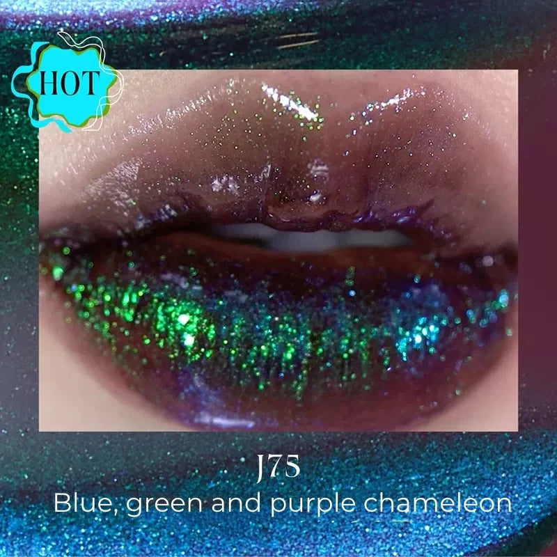 Girlcult Lipgloss Pearlescent Chameleon Shimmer Lip Tint Longlasting Moisturizing Lipstick 3.5g