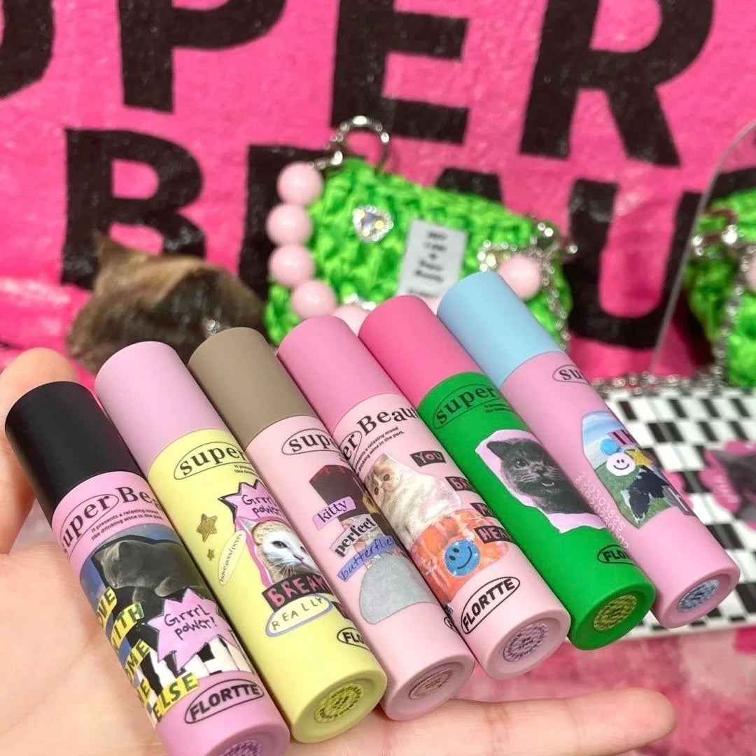 FLORTTE Matte Lipstick Velvet Lip Cream Matte Liquid Long-Lasting Wear Non-Stick Cup Not Fade Waterproof Lip Gloss