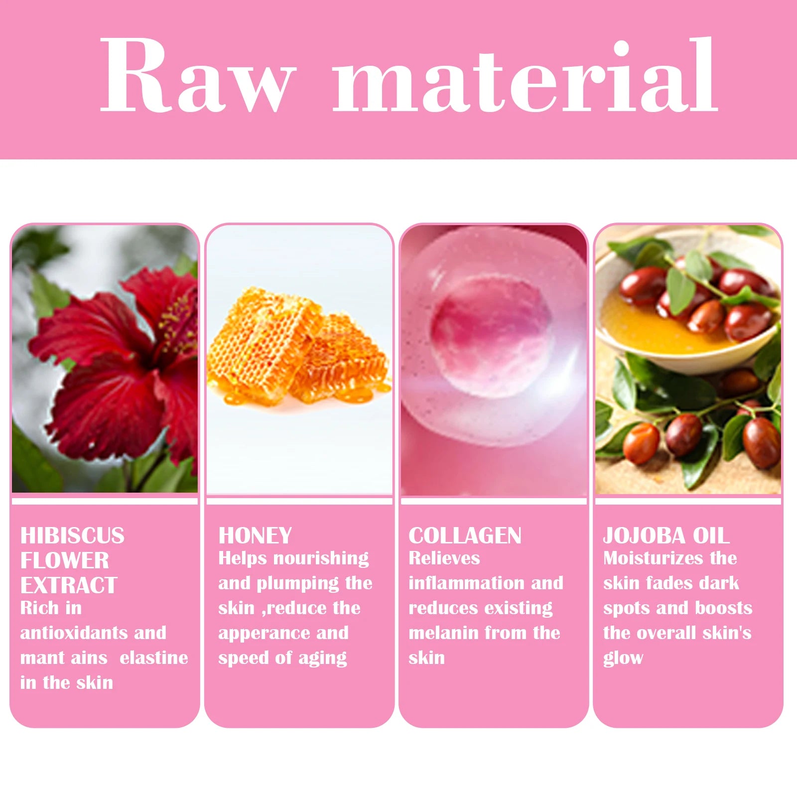 Hibiscus Honey Firming Cream fading fine lines, neck lines, Tightening and moisturizing skin, facial and neck massage crea