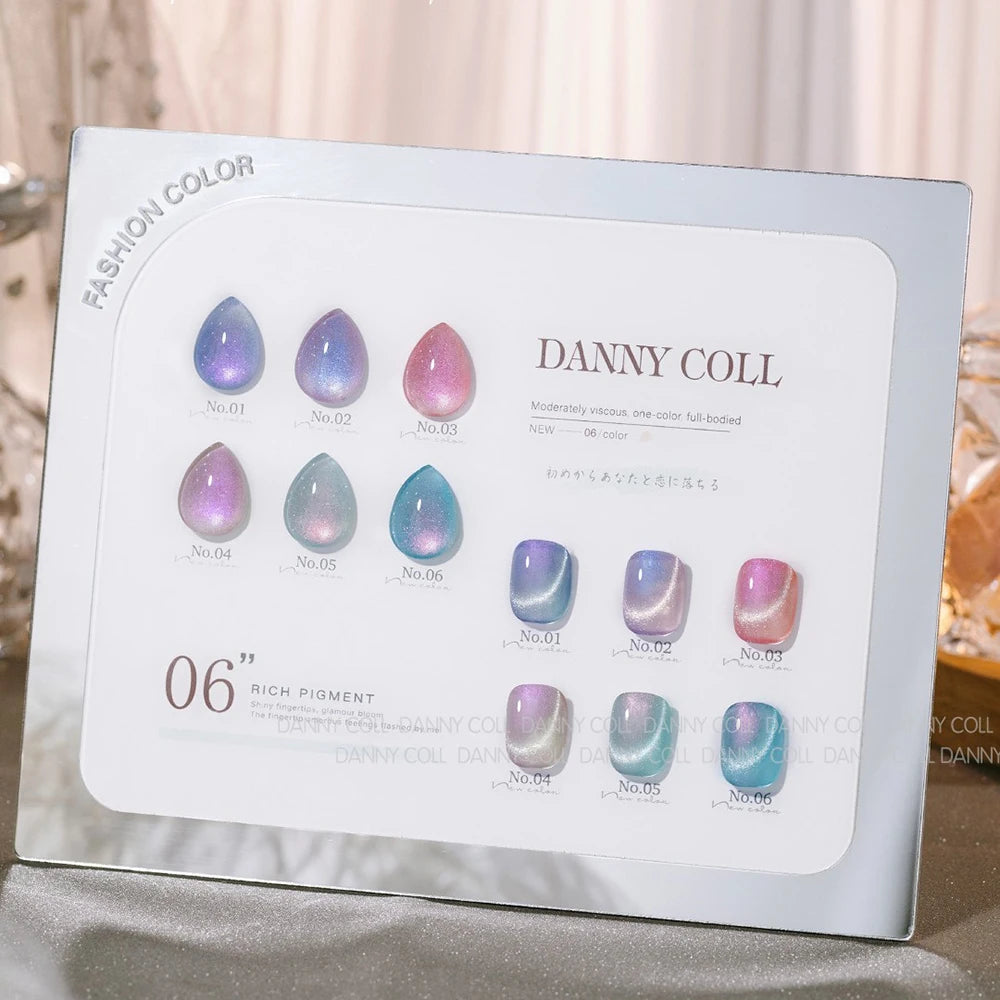 6 Colors Dream Cat Eye Nail Polish Gel Semi Permanent UV Varnish Soaked Nail Enamel Art Design Designed For Nail Enhancement