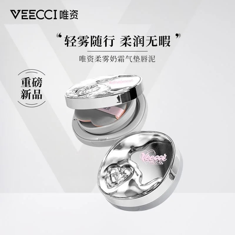 VEECCI Hydrating BB CC Air Cushion Cream Face Make Up Foundation Base Moisturizing Brighten Long-Lasting Concealer 10g