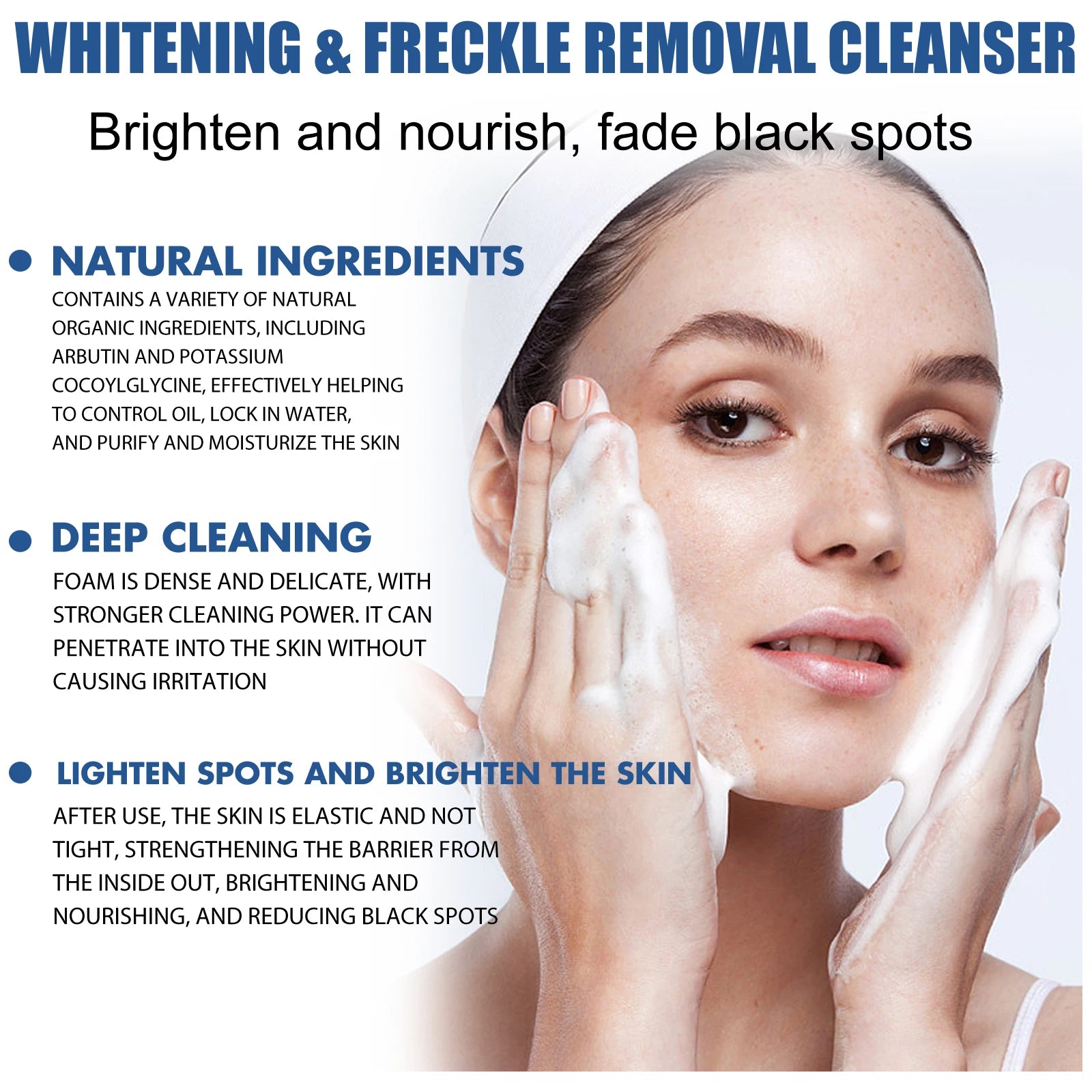 Citric Acid Facial Cleanser Facial Cleanser Foaming Skin Care Moisturizing Brightening Tenderizing Cleanser Skin Care Products