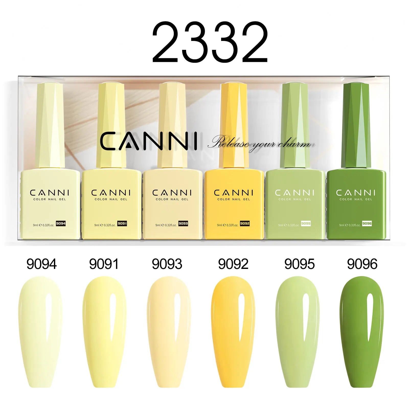 CANNI Nail Gel Polish Set Upgraded HEMA FREE Summer Nails Smooth Texture Ultra Gloss Top Coat Pigmented Gel Soak off UV LED Gel