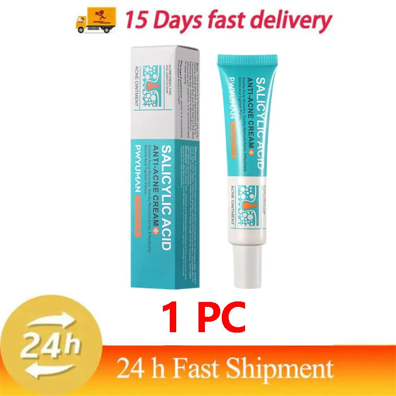 Herbal Acne Removal Face Cream Clears Pimple Scar Black Dots Gel Acne Treatment Shrink Pore Skin Whitening Lightening Ointment