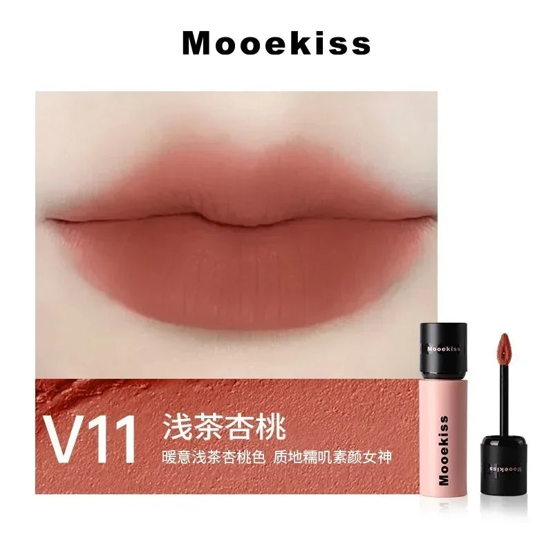 MOOEKISS Liquid Lipstick Lip Glaze Lip Gloss Matte Waterproof Long-Lasting Pretty Makeup Rare Beauty Cosmetic For Female Product