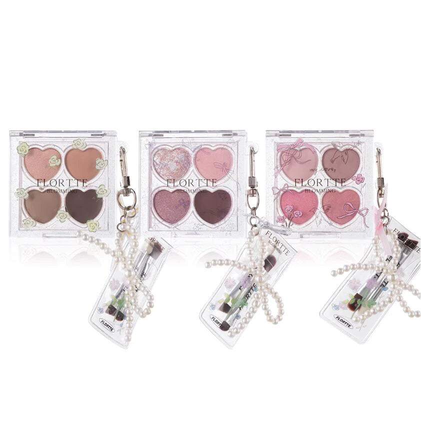 FLORTTE Narcissistic Series ALL IN Makeup Gift Box Eye Shadow Multi Purpose Blusher Cream Solid Lip Gloss Lipstick 11pcs Kit