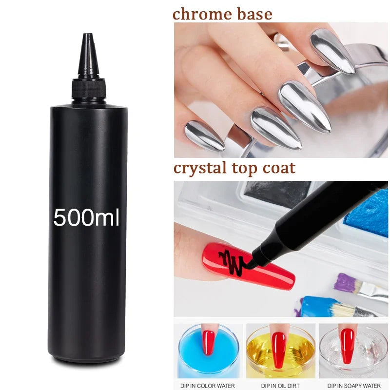 BOZLIN 1KG Super Shinny Top Coat UV Base Gel Polish Matte Top Coat Reinforce Gel Long Lasting Shinning Soak Off Nail Art Varnish