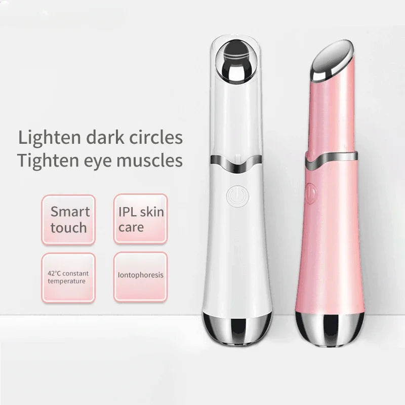 New Electric Eye Beauty Device Reduces Eye Lines Red and Blue Color Light Care Eye Cream Introduces Lip Massage Face Massagers