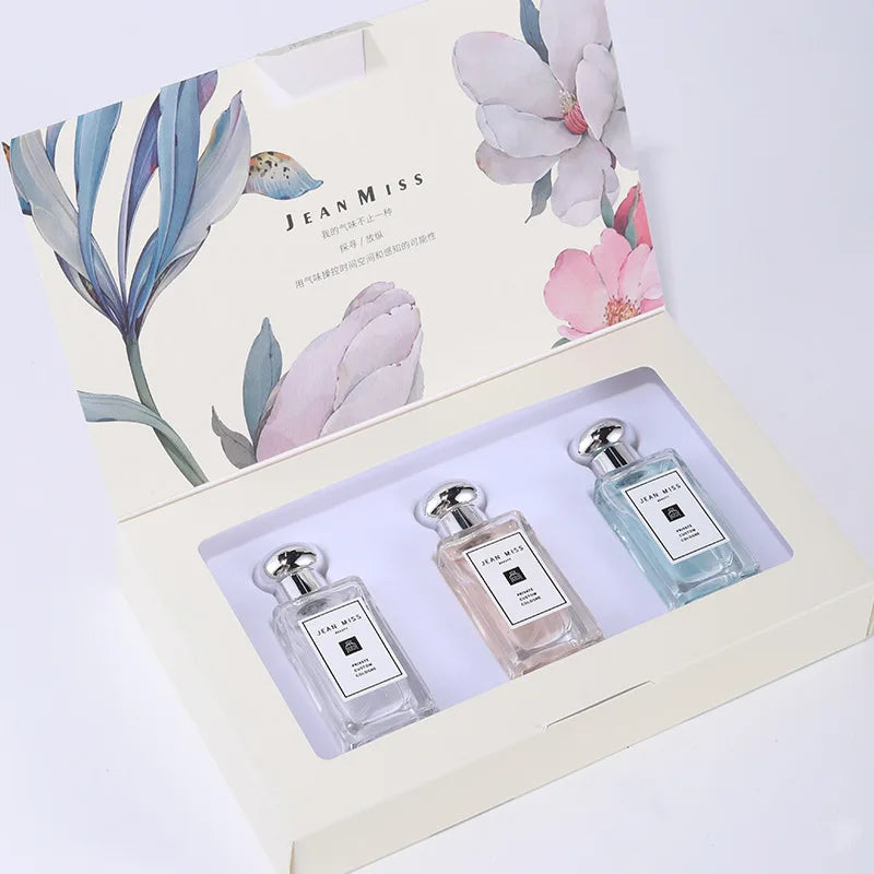30ML*3 Set of Floral Scented Perfume for Women and Men with Peony, Rose, Strawberry and Dozens of Other Fragrances