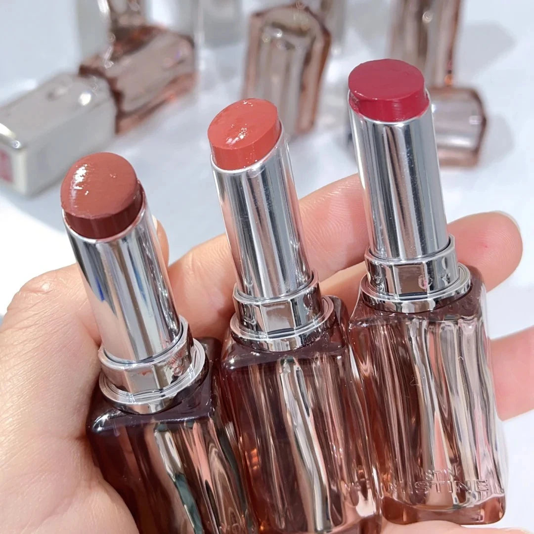 MISTINE Long-Lasting Lipstick Non-Transfer Coffee Ice Lipstick Glossy Liquid Lip Gloss Matte Red Brown Lip Color
