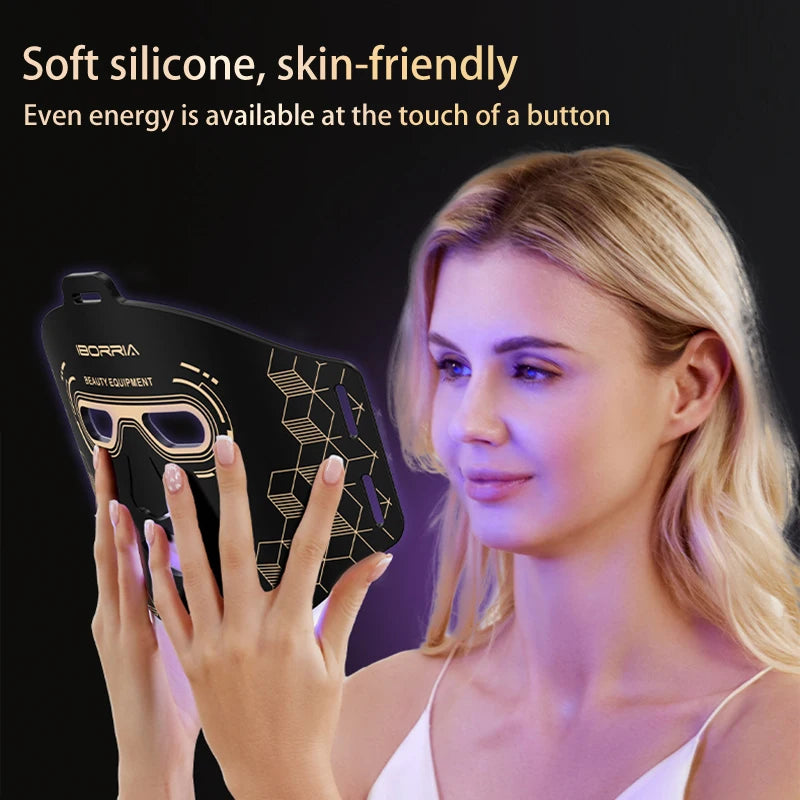LED Photon Beauty Mask 4 Colors Skin Rejuvenation Brighten Skin Promote Absorption LED Mask Face Lifting Beauty Mask Repair Skin