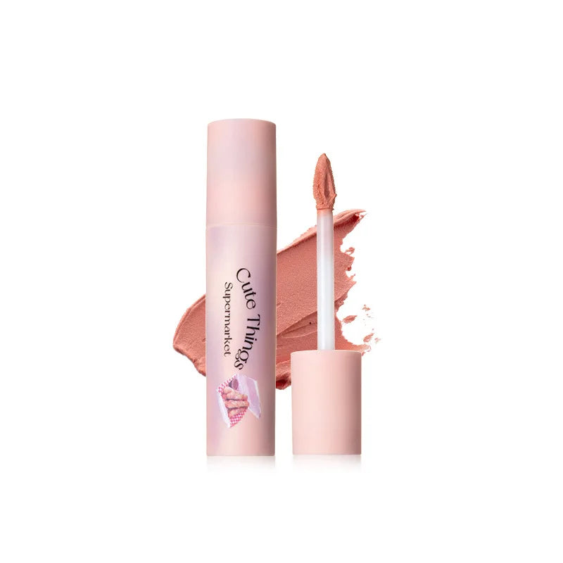 FLORTTE Lip Primer Matte Korean Lipstick Cream Whitening Lip Mud Long Lasting Waterproof Lipgloss