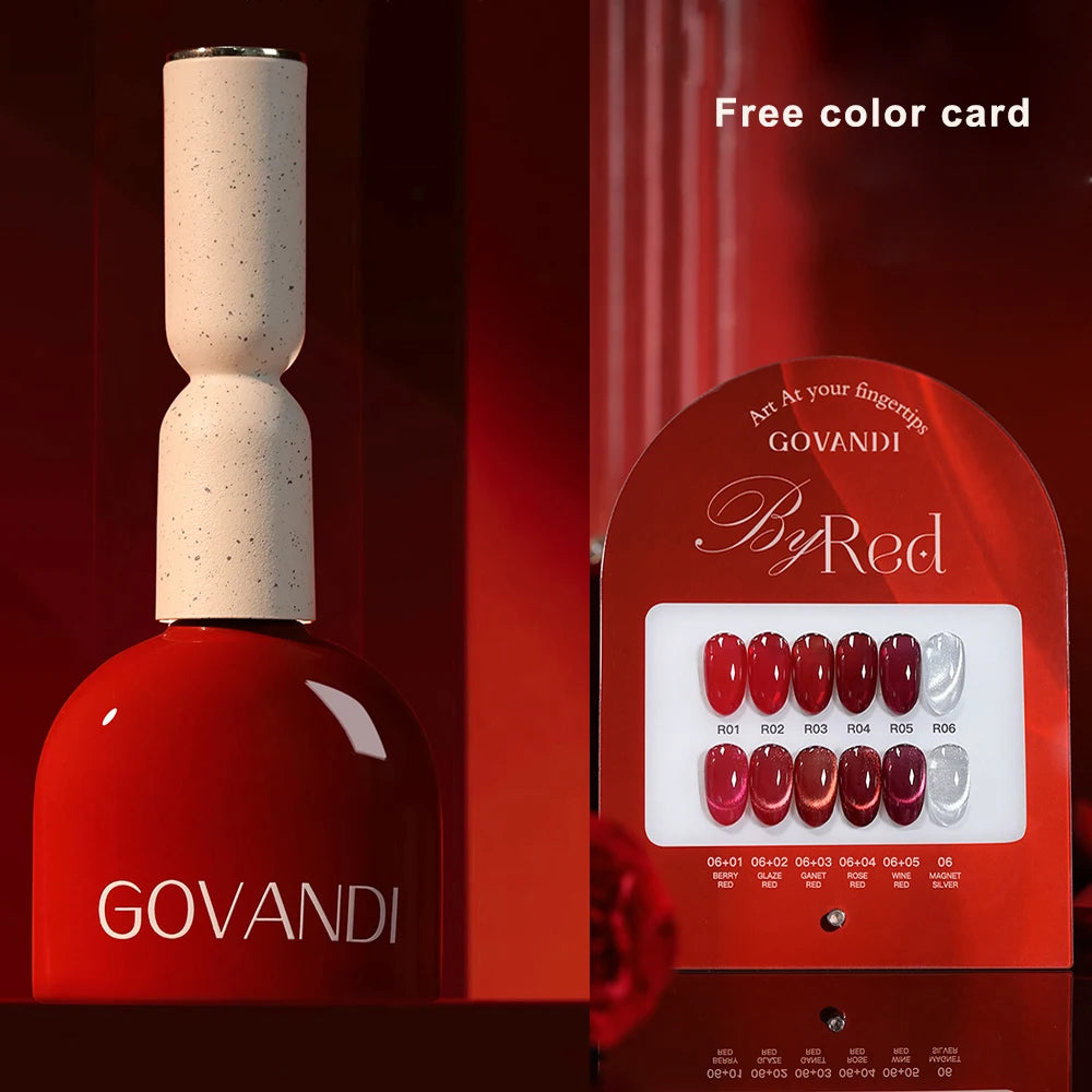 High Quality Christmas Gift Winter Red Nail Gel Set