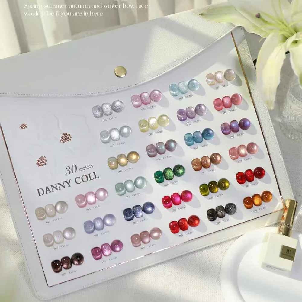 High End Glitter Cat Eye Gel Nail Polish Set Semi-Permanent Hybrid Magnet Gel UV LED Cat's Eye Nail Varnishes For Nail Art 15ml