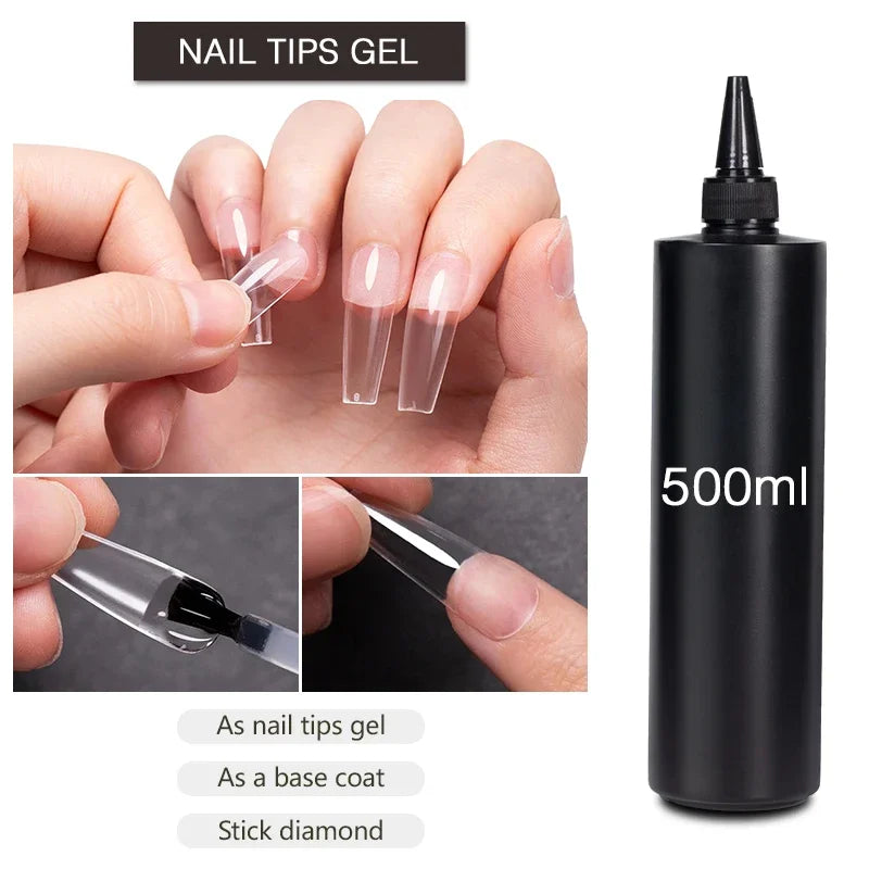 BOZLIN 1KG Super Shinny Top Coat UV Base Gel Polish Matte Top Coat Reinforce Gel Long Lasting Shinning Soak Off Nail Art Varnish