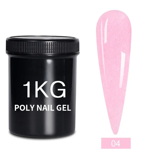 BOZLIN 1KG Super Shinny Top Coat UV Base Gel Polish Matte Top Coat Reinforce Gel Long Lasting Shinning Soak Off Nail Art Varnish